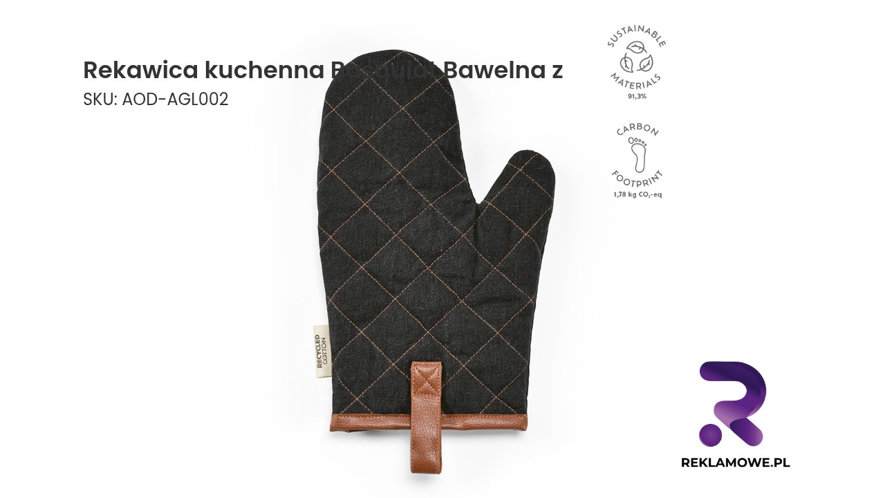 Rekawica kuchenna Basquiat Bawelna z recyklingu 280 gsm Rękawica kuchenna Basquiat z bawełny