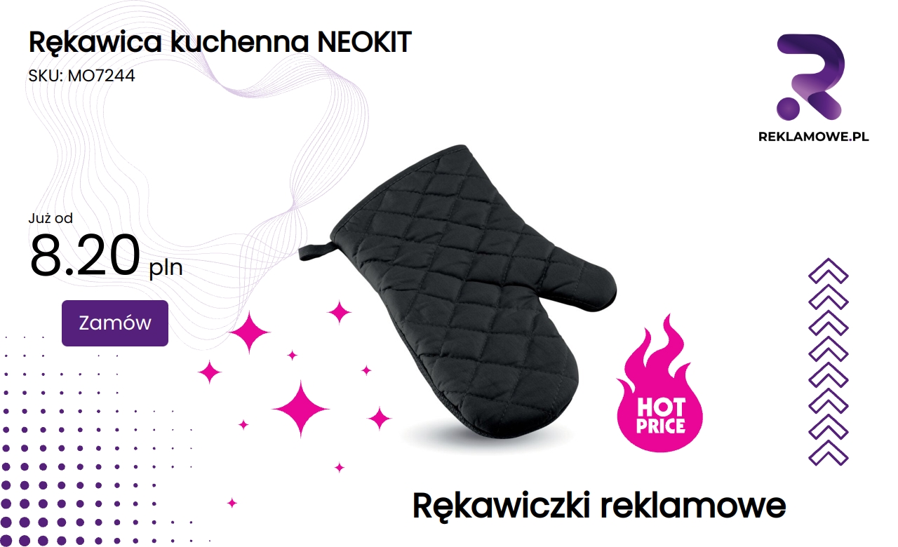 Rękawica kuchenna NEOKIT w kolorze czerwonym