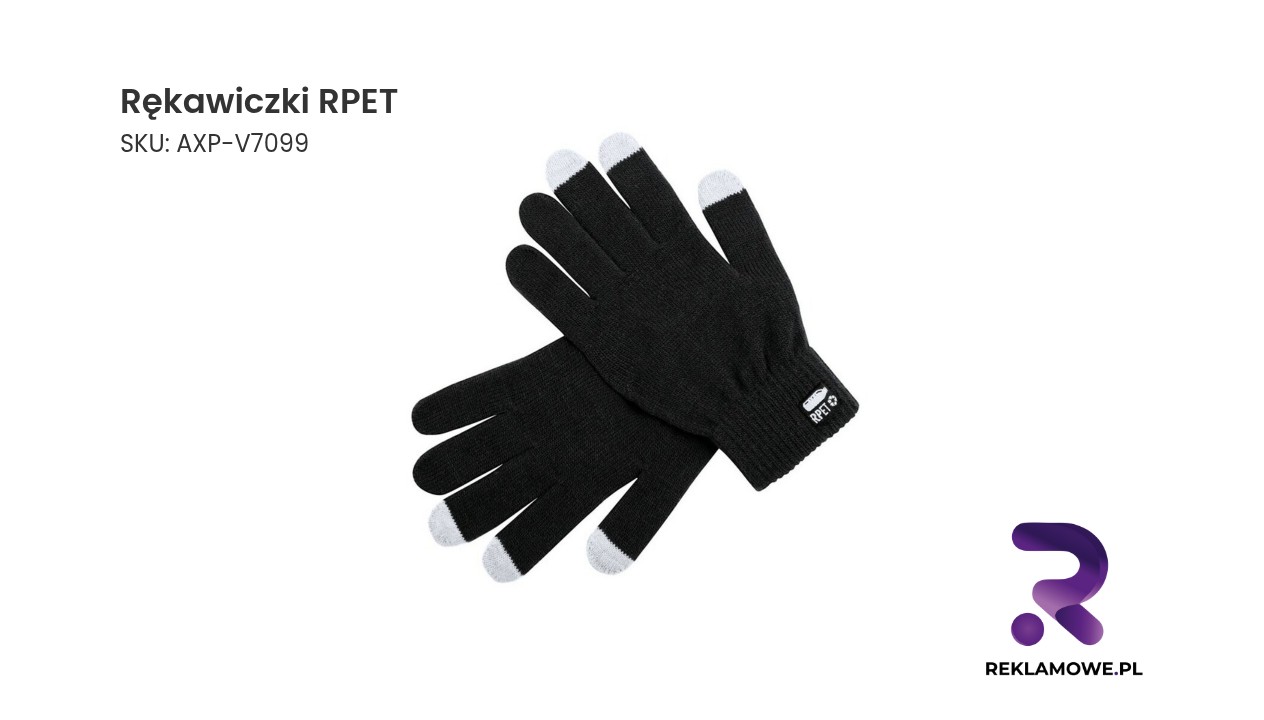 Rękawiczki wykonane z recyklingowanego PET
