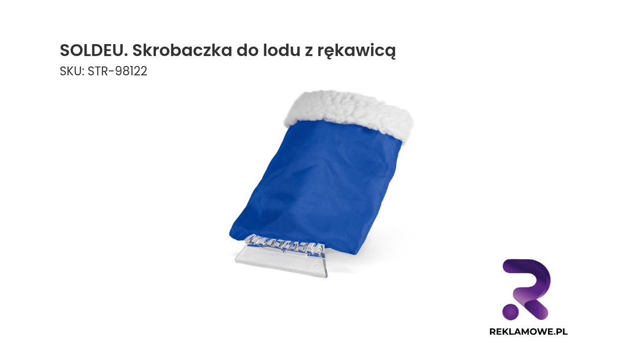 SOLDEU. Skrobaczka do lodu z rękawicą Skrobaczka do lodu SOLDEU zintegrowana z rękawicą